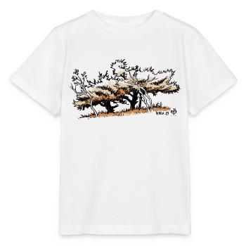 Arbres tordus - T-shirt bio MINI CREATOR Stanley/Stella Enfant - blanc - Devant - Maike (125cm)