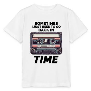Vintage-Kassette aus den 80ern: Zeitreise mit Stil - Stanley/Stella Kinder T-Shirt MINI CREATOR  - Weiß - Vorne - Maike (125cm)