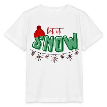 Let it snow bunt - Stanley/Stella Kinder T-Shirt MINI CREATOR  - Weiß - Vorne - Maike (125cm)