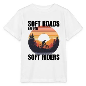 Scenic Gravel Riding Sunrise Soft Roads Not for Us - Stanley/Stella MINI CREATOR Kids’ T-Shirt - white - Front - Maike (125cm)