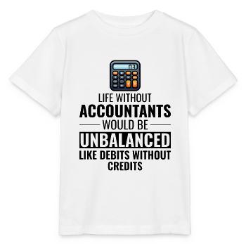 Buchhalter Buchhaltung Buchhaltung Finanzen Lustig - Stanley/Stella Kinder T-Shirt MINI CREATOR  - Weiß - Vorne - Maike (125cm)