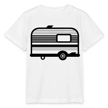 Small caravan - Stanley/Stella MINI CREATOR Kids’ T-Shirt - white - Front - Maike (125cm)