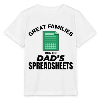 Buchhalter Papa Buchhaltung Finanzen Finanzen Lustig - Stanley/Stella Kinder T-Shirt MINI CREATOR  - Weiß - Vorne - Maike (125cm)