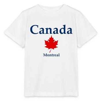Montreal - Quebec - Canada - Kanada - Québec - Stanley/Stella Kinder T-Shirt MINI CREATOR  - Weiß - Vorne - Maike (125cm)