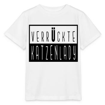 humor katze seekatze miezekatze - Stanley/Stella Kinder T-Shirt MINI CREATOR  - Weiß - Vorne - Maike (125cm)