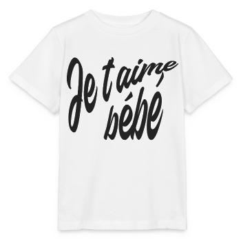 Je t'aime bébé - T-shirt bio MINI CREATOR Stanley/Stella Enfant - blanc - Devant - Maike (125cm)