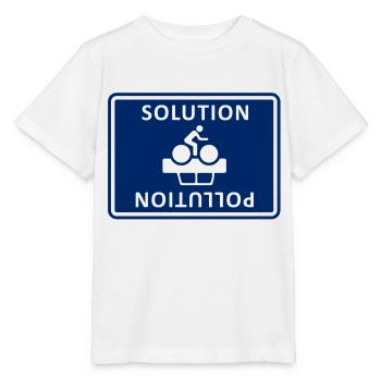 Solution Pollution - Stanley/Stella MINI CREATOR Kids’ T-Shirt - white - Front - Maike (125cm)