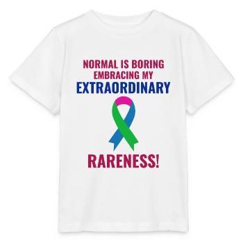 La sensibilisation aux maladies rares embrasse l’extraordinaire - T-shirt bio MINI CREATOR Stanley/Stella Enfant - blanc - Devant - Maike (125cm)