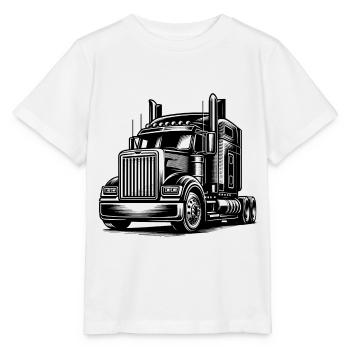 Truck, American Truck - Stanley/Stella Kinder T-Shirt MINI CREATOR  - Weiß - Vorne - Maike (125cm)