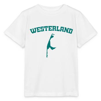 Westerland - Sylt - Nordsee - Anker - Möwe - Insel - Stanley/Stella Kinder T-Shirt MINI CREATOR  - Weiß - Vorne - Maike (125cm)