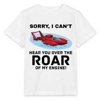 Hydroplane Boat Racing Engine Roar Water sport - Stanley/Stella MINI CREATOR Kids’ T-Shirt - white - Front - Maike (125cm)