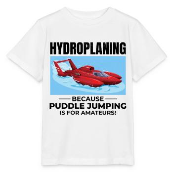 Hydroplane Boat Racing Humor Puddle Jumping Funny - Stanley/Stella MINI CREATOR Kids’ T-Shirt - white - Front - Maike (125cm)