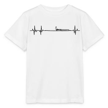 Ruderboot EKG Herzlinie - Stanley/Stella Kinder T-Shirt MINI CREATOR  - Weiß - Vorne - Maike (125cm)