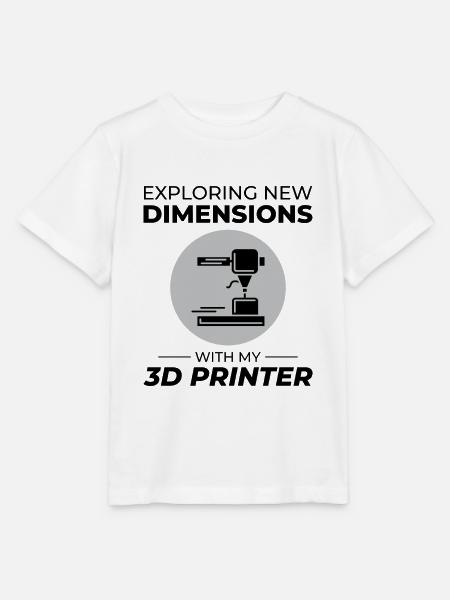 3D-Drucker 3D-Druck - Stanley/Stella Kinder T-Shirt MINI CREATOR  - Weiß