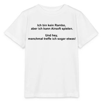 Ich bin kein Rambo - Stanley/Stella Kinder T-Shirt MINI CREATOR  - Weiß - Vorne - Maike (125cm)