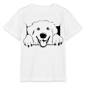 Bouvier des Pyrénées - T-shirt bio MINI CREATOR Stanley/Stella Enfant - blanc - Devant - Maike (125cm)