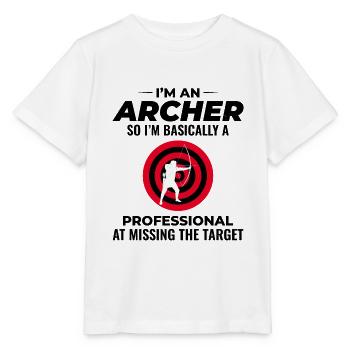 Tir à l’arc Cibles Archer Bullseye Tir Sport - T-shirt bio MINI CREATOR Stanley/Stella Enfant - blanc - Devant - Maike (125cm)