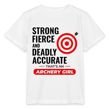 Archery Targets Archer Bullseye Shooting Sport - Stanley/Stella MINI CREATOR Kids’ T-Shirt - white - Front - Maike (125cm)