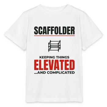 Scaffolder Scaffold Builder Scaffolding Platform - Stanley/Stella MINI CREATOR Kids’ T-Shirt - white - Front - Maike (125cm)