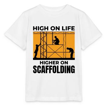 Scaffolder Scaffold Builder Scaffolding Platform - Stanley/Stella MINI CREATOR Kids’ T-Shirt - white - Front - Maike (125cm)