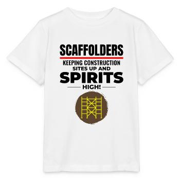 Scaffolder Scaffold Builder Scaffolding Platform - Stanley/Stella MINI CREATOR Kids’ T-Shirt - white - Front - Maike (125cm)