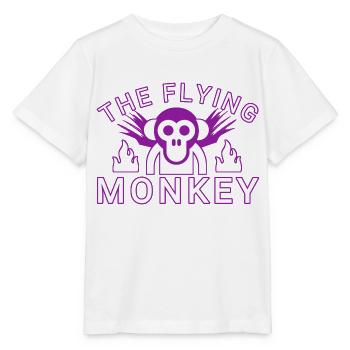 Der fliegende Affe - Stanley/Stella Kinder T-Shirt MINI CREATOR  - Weiß - Vorne - Maike (125cm)