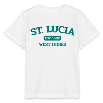 Saint Lucia - Castries - Caribbean - West Indies - Stanley/Stella MINI CREATOR Kids’ T-Shirt - white - Front - Maike (125cm)