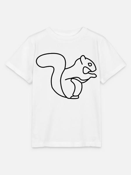 Eichhörnchen - Stanley/Stella Kinder T-Shirt MINI CREATOR - Weiß
