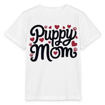 puppy dog - Stanley/Stella MINI CREATOR Kids’ T-Shirt - white - Front - Maike (125cm)