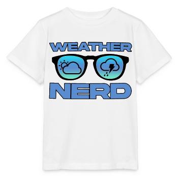 Weather Nerd 4 - Stanley/Stella MINI CREATOR Kids’ T-Shirt - white - Front - Maike (125cm)