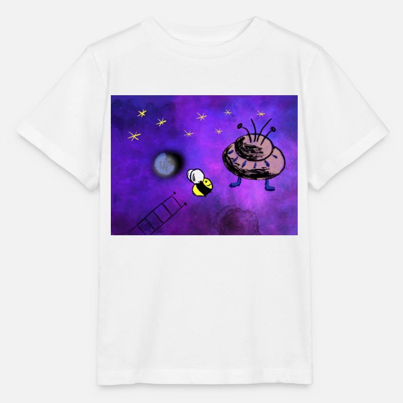 Hummel im All - Stanley/Stella Kinder T-Shirt MINI CREATOR  - Weiß