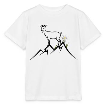 montagne, alpes - T-shirt bio MINI CREATOR Stanley/Stella Enfant - blanc - Devant - Maike (125cm)