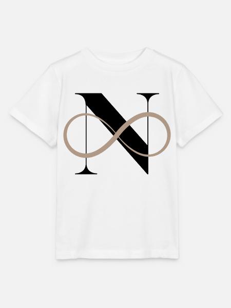 Unendlicher Buchstabe n - Stanley/Stella Kinder T-Shirt MINI CREATOR - Weiß