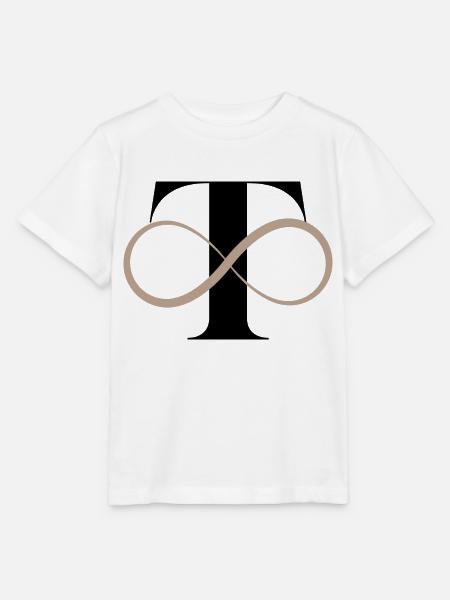 Unendlicher Buchstabe t - Stanley/Stella Kinder T-Shirt MINI CREATOR - Weiß