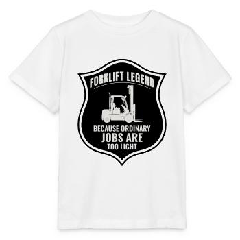 Gabelstaplerfahrer Schwermaschinenfahrer Lustig - Stanley/Stella Kinder T-Shirt MINI CREATOR  - Weiß - Vorne - Maike (125cm)