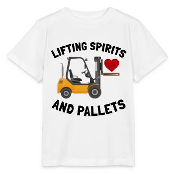 Gabelstaplerfahrer Schwermaschinenfahrer Lustig - Stanley/Stella Kinder T-Shirt MINI CREATOR  - Weiß - Vorne - Maike (125cm)