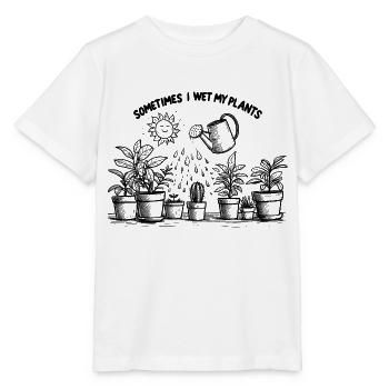 Manchmal mache ich meine Pflanzen nass - Stanley/Stella Kinder T-Shirt MINI CREATOR  - Weiß - Vorne - Maike (125cm)