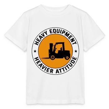 Gabelstaplerfahrer Schwermaschinenfahrer Lustig - Stanley/Stella Kinder T-Shirt MINI CREATOR  - Weiß - Vorne - Maike (125cm)