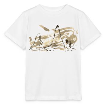 Berge Landschaft / Tusche Berg - Stanley/Stella Kinder T-Shirt MINI CREATOR  - Weiß - Vorne - Maike (125cm)