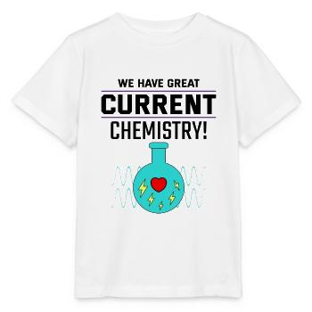 Elektriker Valentine: Großartige aktuelle Chemie - Stanley/Stella Kinder T-Shirt MINI CREATOR  - Weiß - Vorne - Maike (125cm)