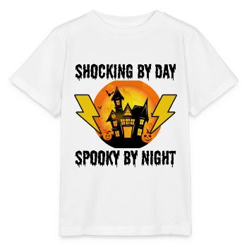 Electrician Halloween: Shocking by Day - Stanley/Stella MINI CREATOR Kids’ T-Shirt - white - Front - Maike (125cm)