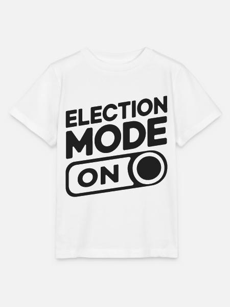 Election Mode On - Stanley/Stella Kinder T-Shirt MINI CREATOR - Weiß