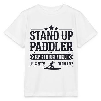 Stand Up Paddler - Stanley/Stella MINI CREATOR Kids’ T-Shirt - white - Front - Maike (125cm)