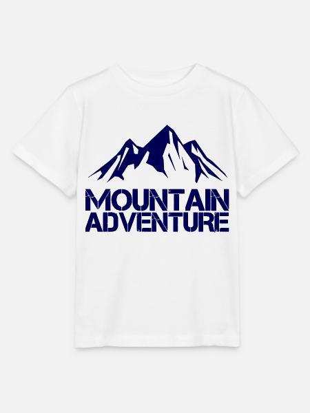mountain adventure - Stanley/Stella Kinder T-Shirt MINI CREATOR  - Weiß