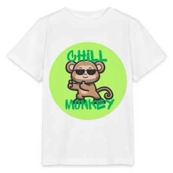 Singe froid - T-shirt bio MINI CREATOR Stanley/Stella Enfant - blanc - Devant - Maike (125cm)