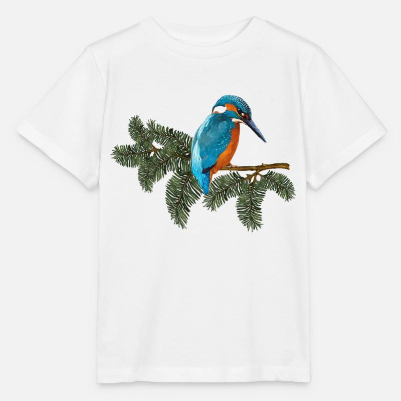 Bunter Vogel - Stanley/Stella Kinder T-Shirt MINI CREATOR  - Weiß