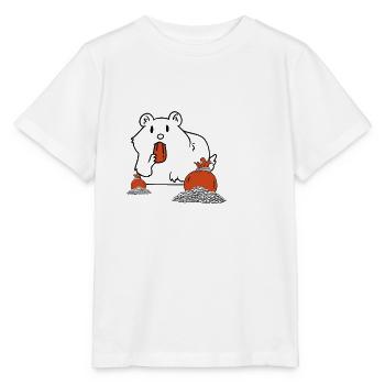 Money Hamster - Stanley/Stella MINI CREATOR Kids’ T-Shirt - white - Front - Maike (125cm)