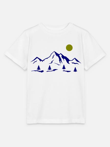 Berge - Stanley/Stella Kinder T-Shirt MINI CREATOR  - Weiß