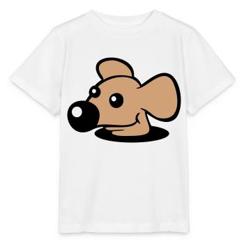 Souris Grand Nez Trou Inférieur Trou De Souris Peeps Mignon - T-shirt bio MINI CREATOR Stanley/Stella Enfant - blanc - Devant - Maike (125cm)
