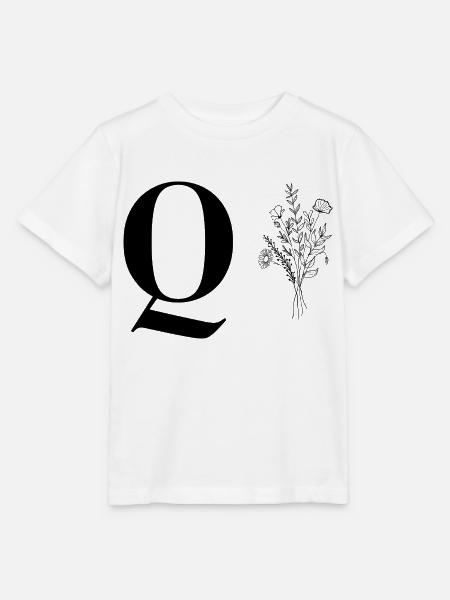 Minimalistisches Blumenmuster - Stanley/Stella Kinder T-Shirt MINI CREATOR - Weiß